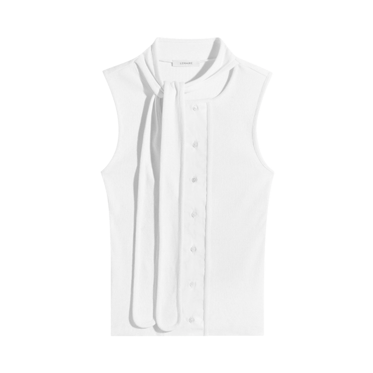 Lemaire Asymmetrical Fitted Top 'Milk'