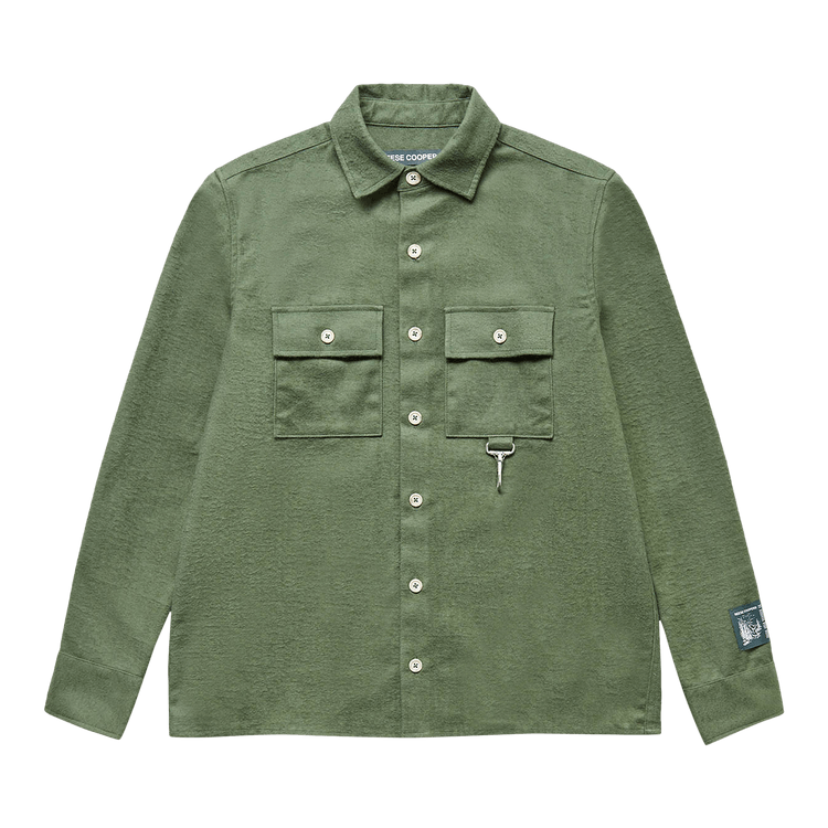 Reese Cooper Flannel Button Down Shirt 'Sage'