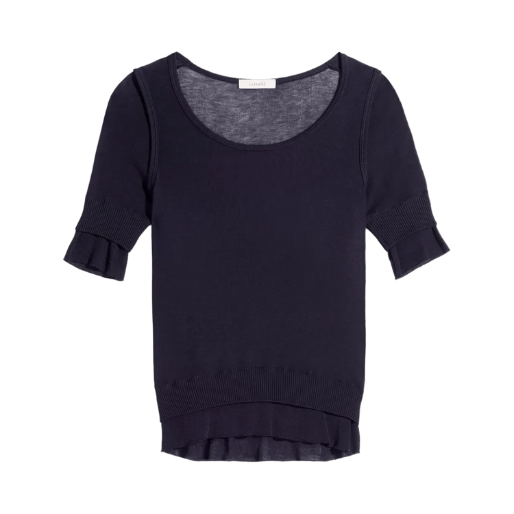 Lemaire Seamless Trompe L'oeil Top 'Midnight'