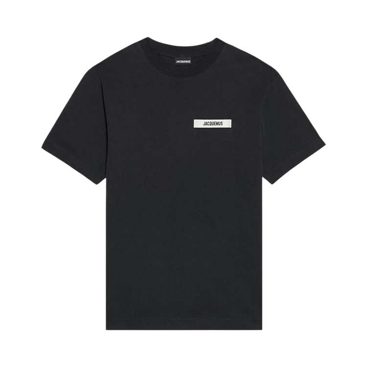 Jacquemus Le T-Shirt Gros Grain 'Black'