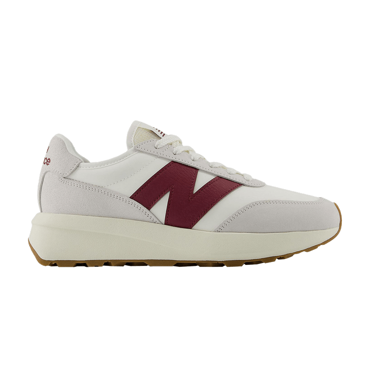 New Balance 370 'Sea Salt Classic Crimson'