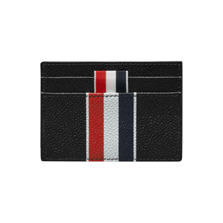 Thom Browne RWB Stripe Double Sided Card Holder 'Black'