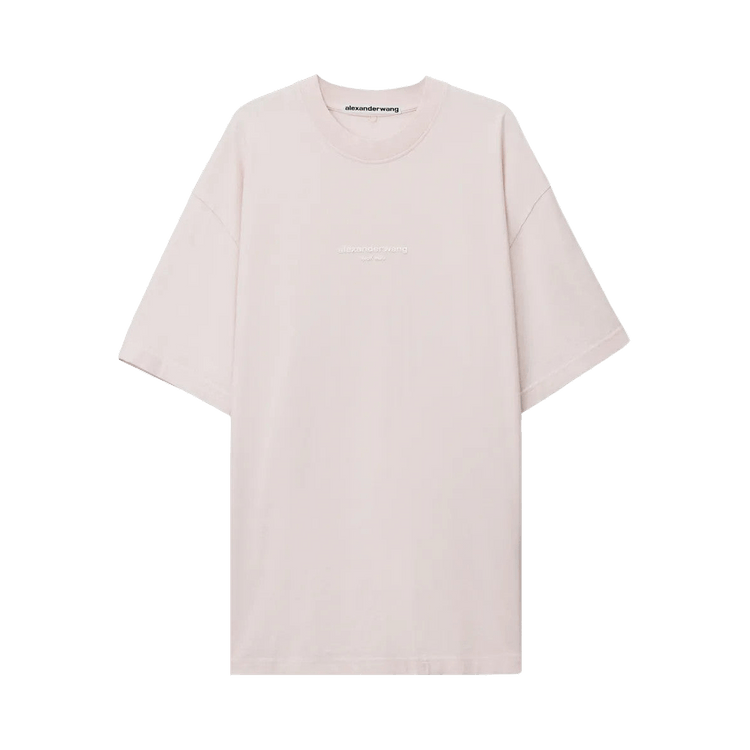 Alexander Wang Logo Print Short-Sleeve Tee 'Washed Light Pink'