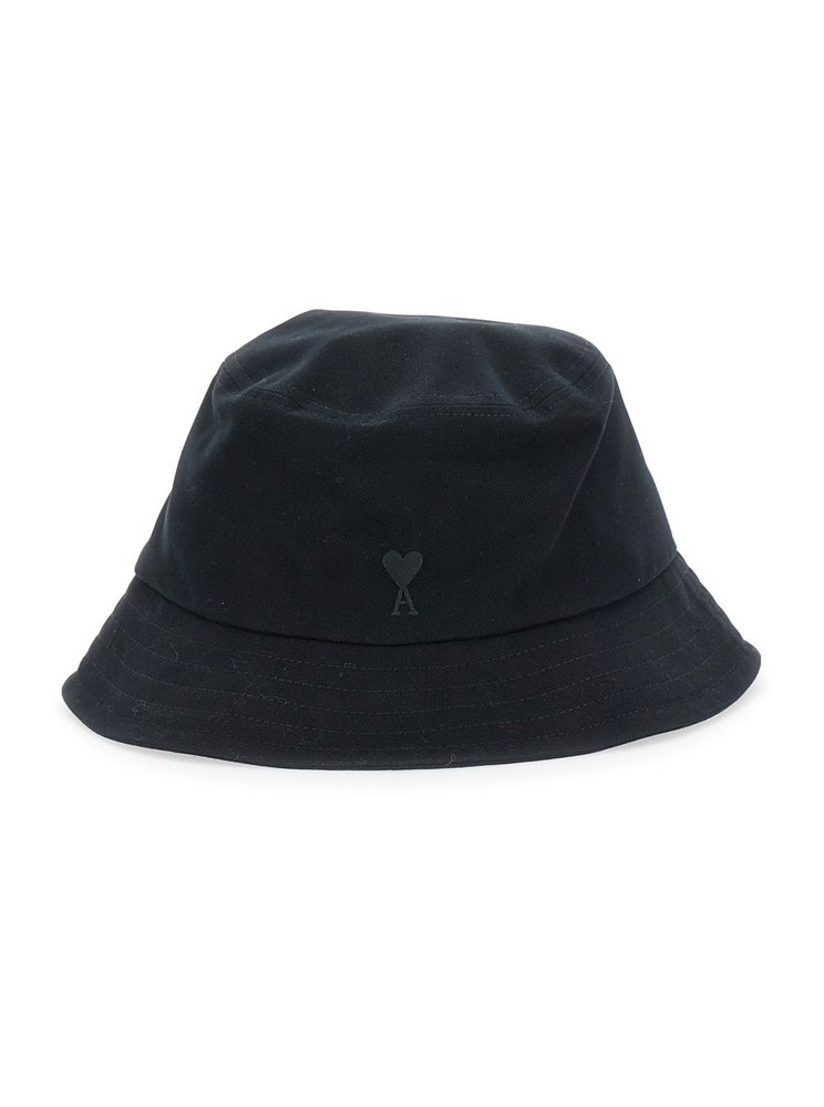 AMI Paris Logo Embroidered Bucket Hat