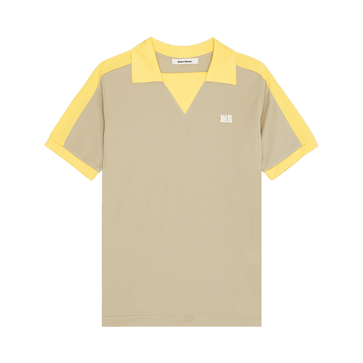 Wales Bonner Home Jersey Polo 'Beige/Yellow'