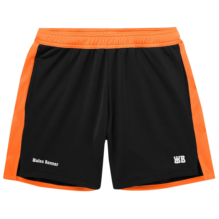 Wales Bonner Home Jersey Shorts 'Black/Orange'