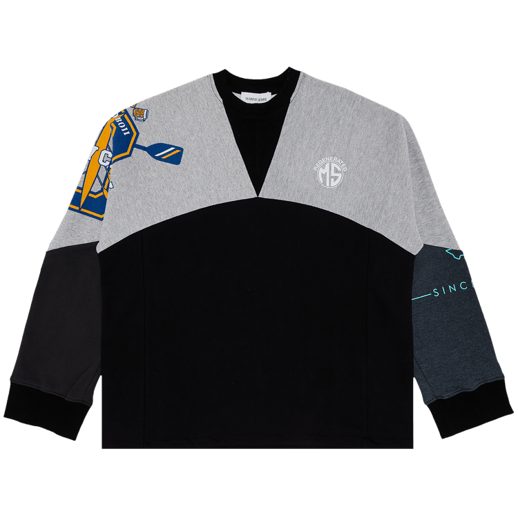 Marine Serre Upcycled Graphic Sweatshirt 'Magnet'