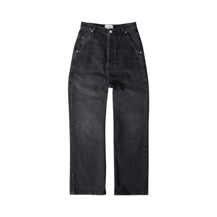 Ami Baggy Fit Jeans 'Used Black'