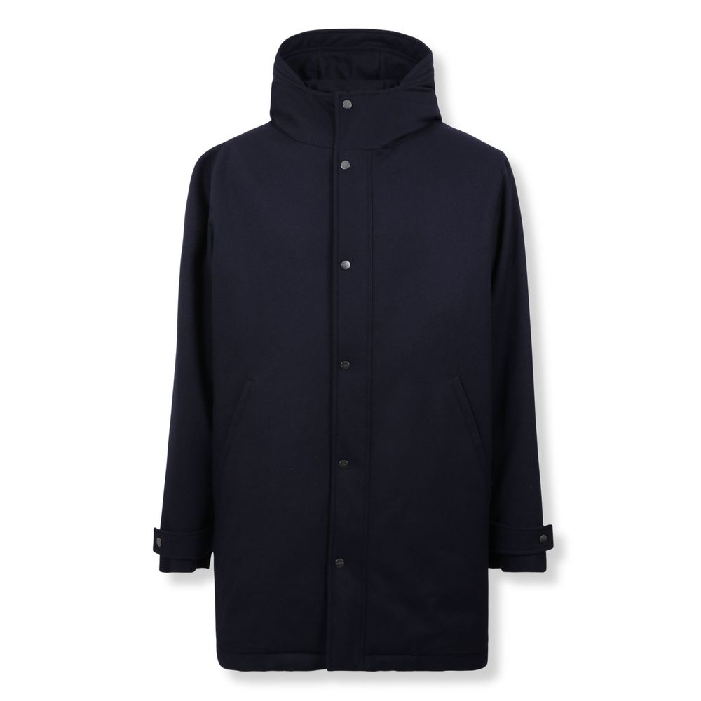 Kiton Hooded Button-Up Coat