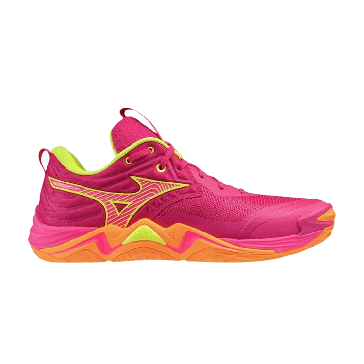 Mizuno Wave Momentum Elite 'Pink Tetra Fortune Yellow Light Orange'