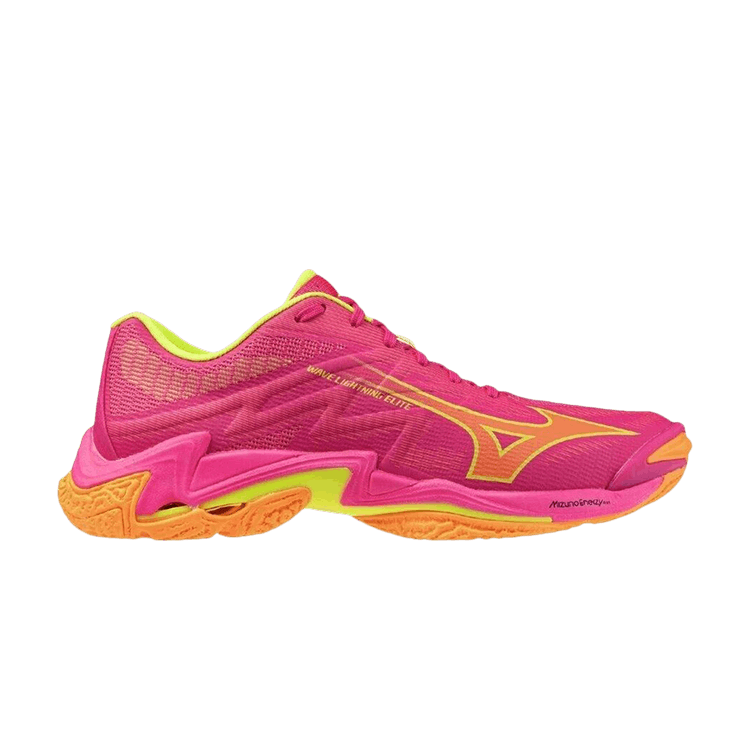 Mizuno Wave Lightning Elite 'Pink Tetra Fortune Yellow Light Orange'