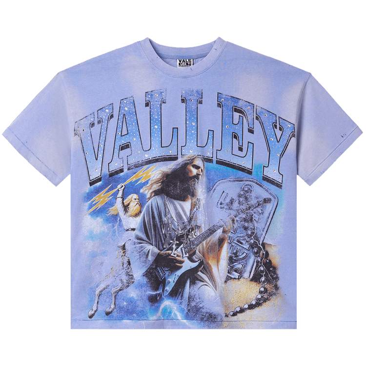 Vale Forever Holy Metal Bling Tee 'Periwinkle'