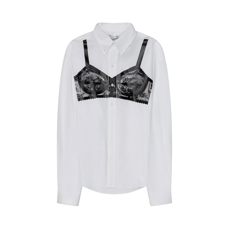 VAQUERA Trompe L'oeil Button-Down Shirt 'White'