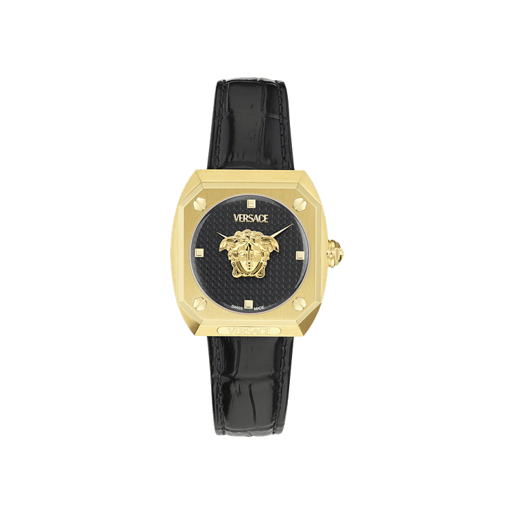 Versace Medusa Antares Leather Watch 'Gold'