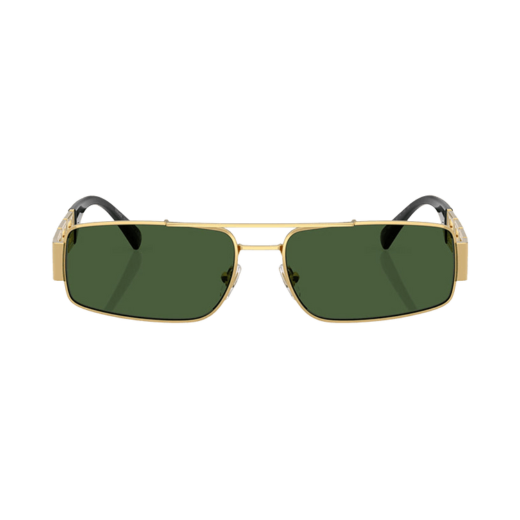 Versace Rectangle Sunglasses 'Green'