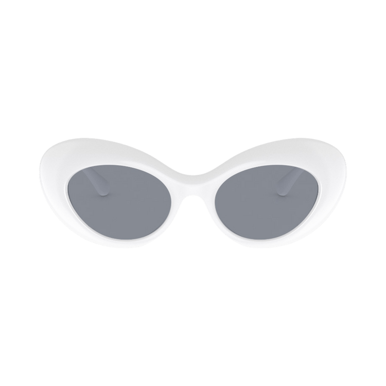 Versace Oval Sunglasses 'White'