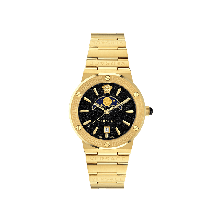 Versace Greca Logo Moonphase Watch 'Gold'
