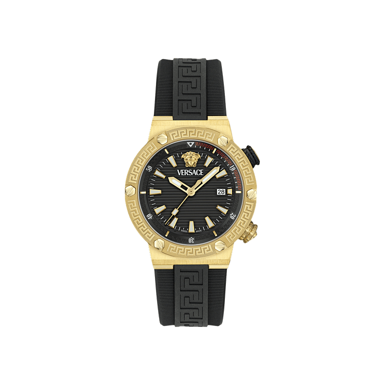Versace Greca Logo Diver Recycled PU Strap 'Gold'
