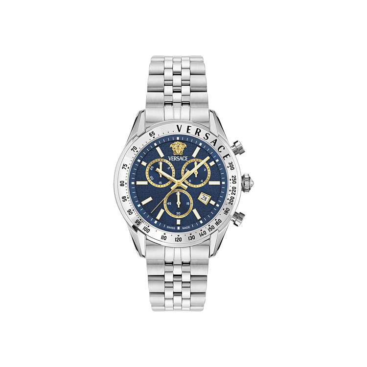 Versace Chrono Master Bracelet Watch 'Stainless Steel'
