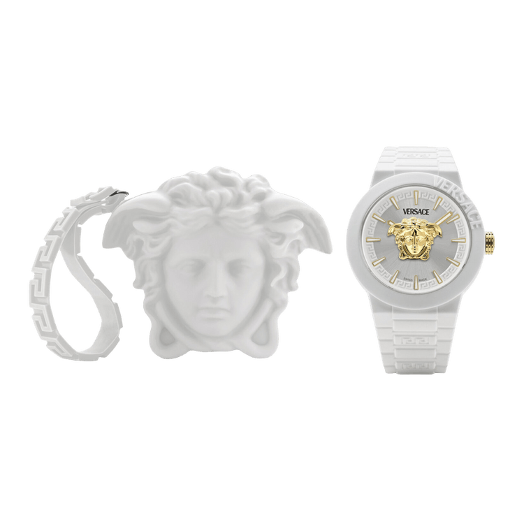 Versace V Pop Silicone Watch 'White'