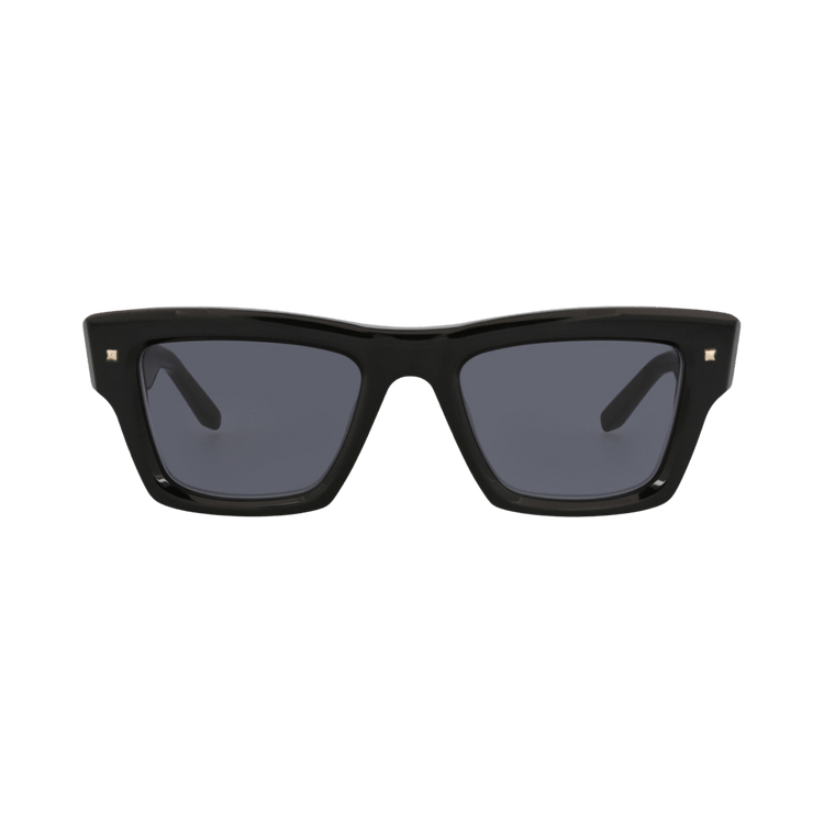 Valentino Square-Frame Acetate Sunglasses 'Black/Grey'