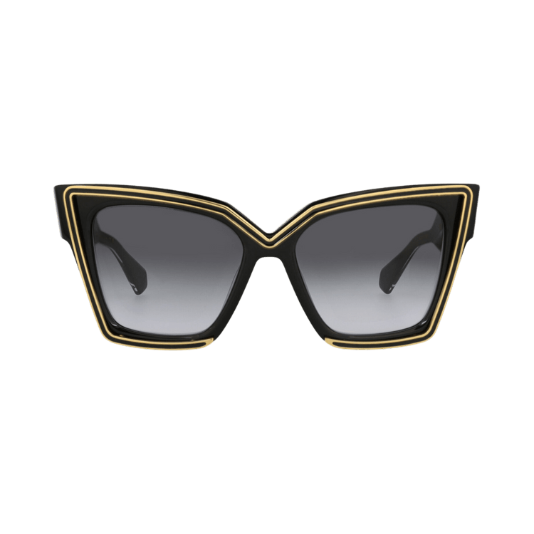 Valentino Cat Eye Frame Acetate Sunglasses 'Black/Grey'