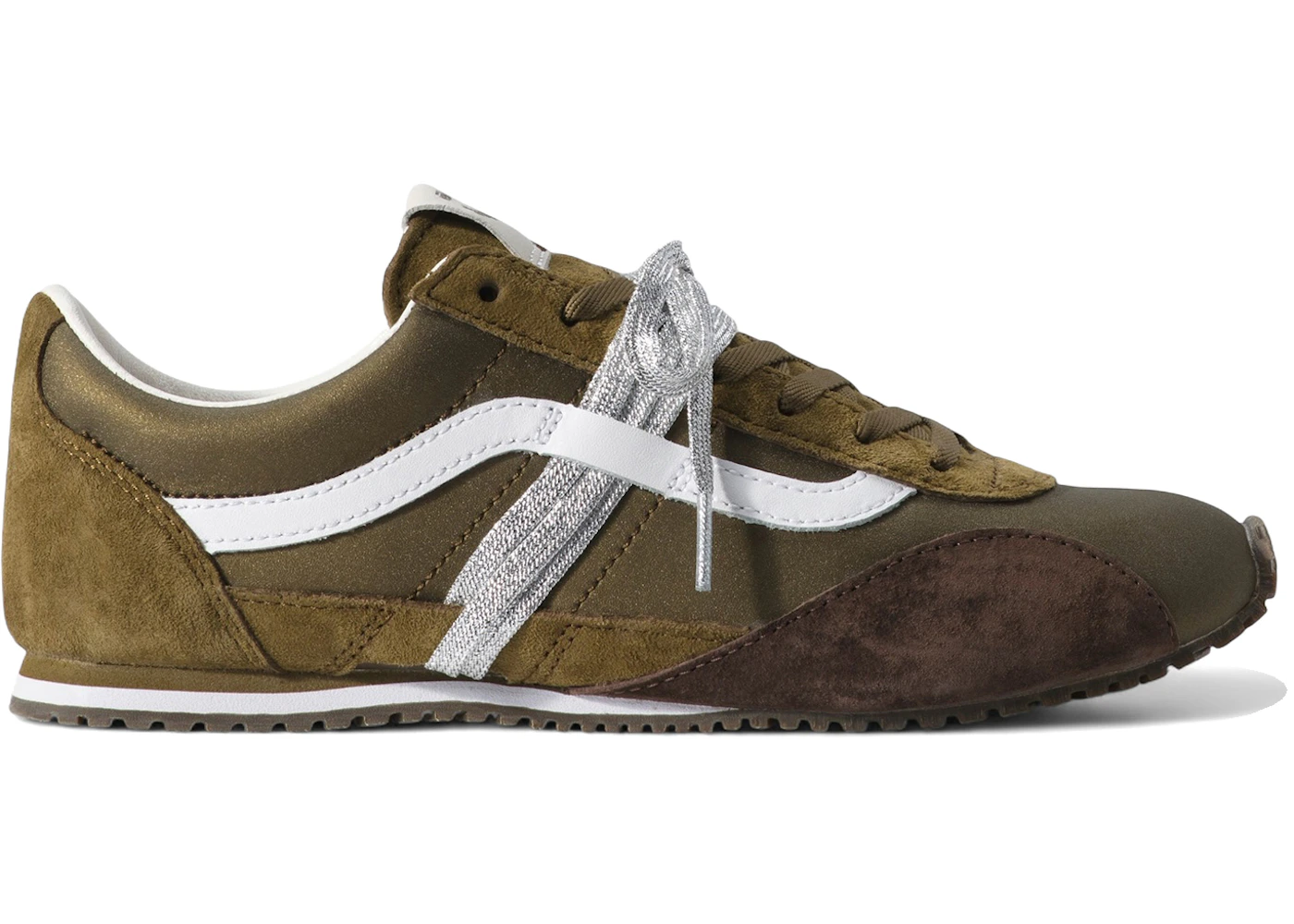 Vans Premium Super Lowpro Trainer Olive Green White