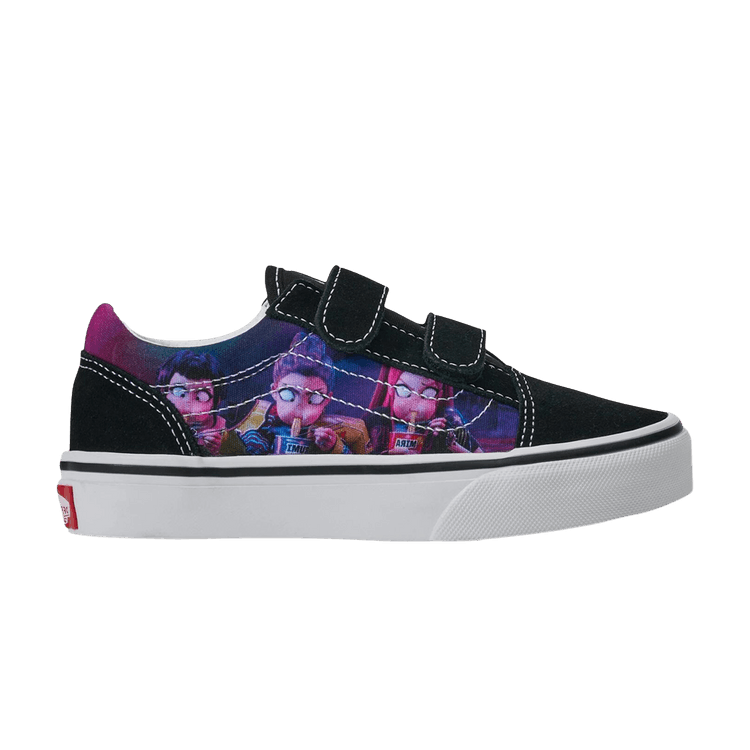 K-Pop Demon Hunters x Vans Old Skool Little Kid 'Black Purple'