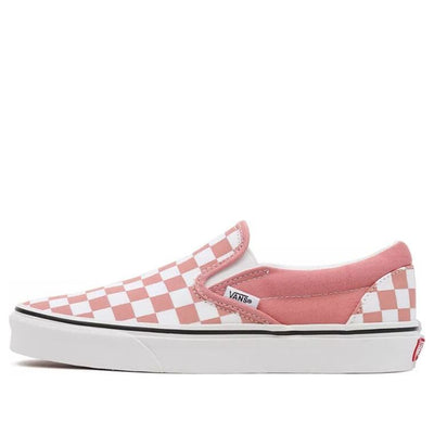 Vans Checkerboard Classic Slip-On Low-Top Sneakers Pink/White