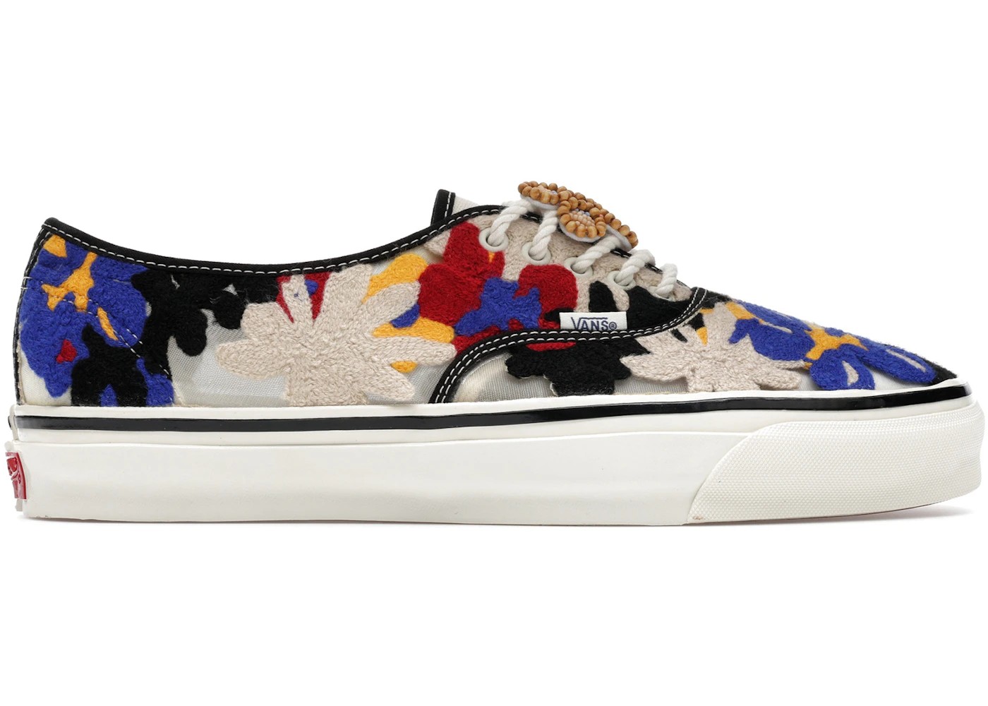 Vans Premium Authentic Needlework White Red Blue