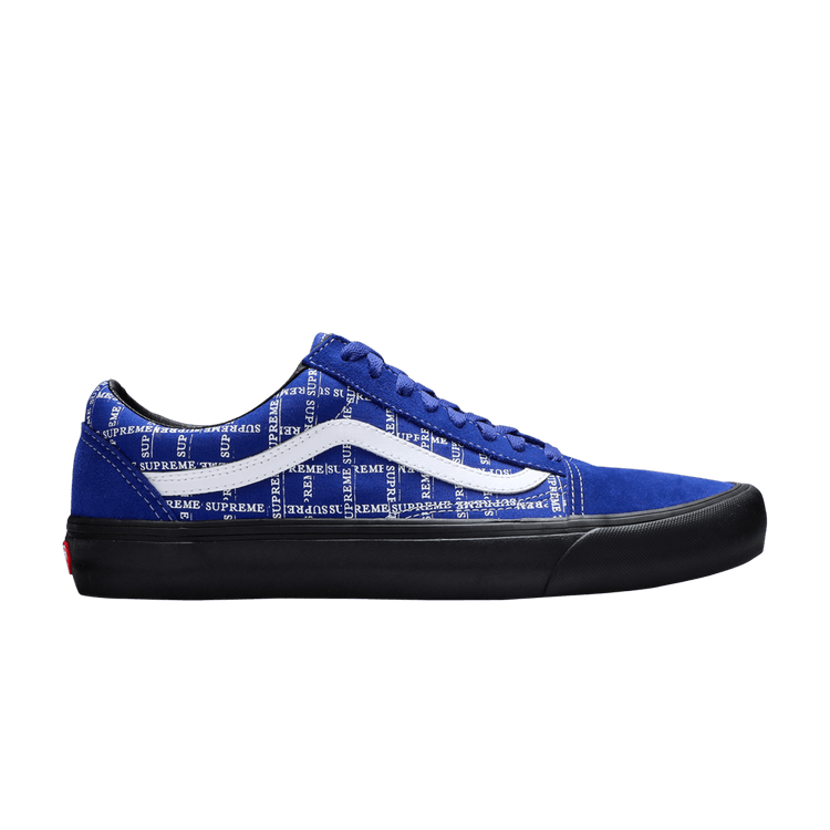 Supreme x Vans Old Skool Pro 'Logo Pattern - Royal'