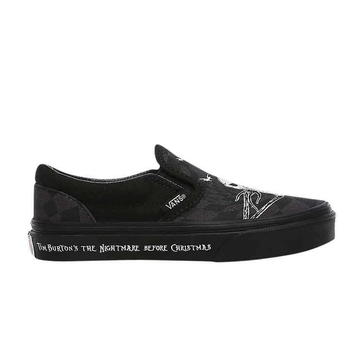 Vans The Nightmare Before Christmas x Classic Slip-On Kids 'Glow in the Dark - Jack Skellington'