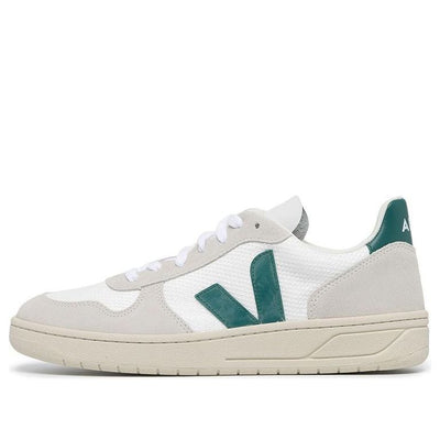 Veja V-10 B-Mesh Lace-Up Sneakers 'White Beige Green'
