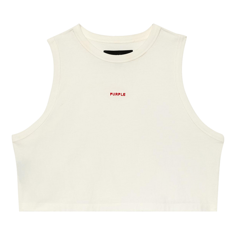 PURPLE BRAND Wordmark Muscle Tank 'White'