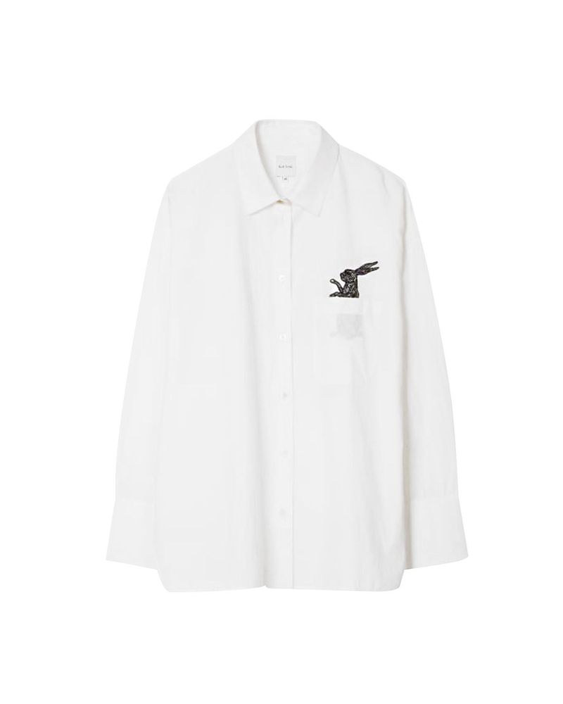 Paul Smith Relaxed Rabbit-Embroidered Shirt