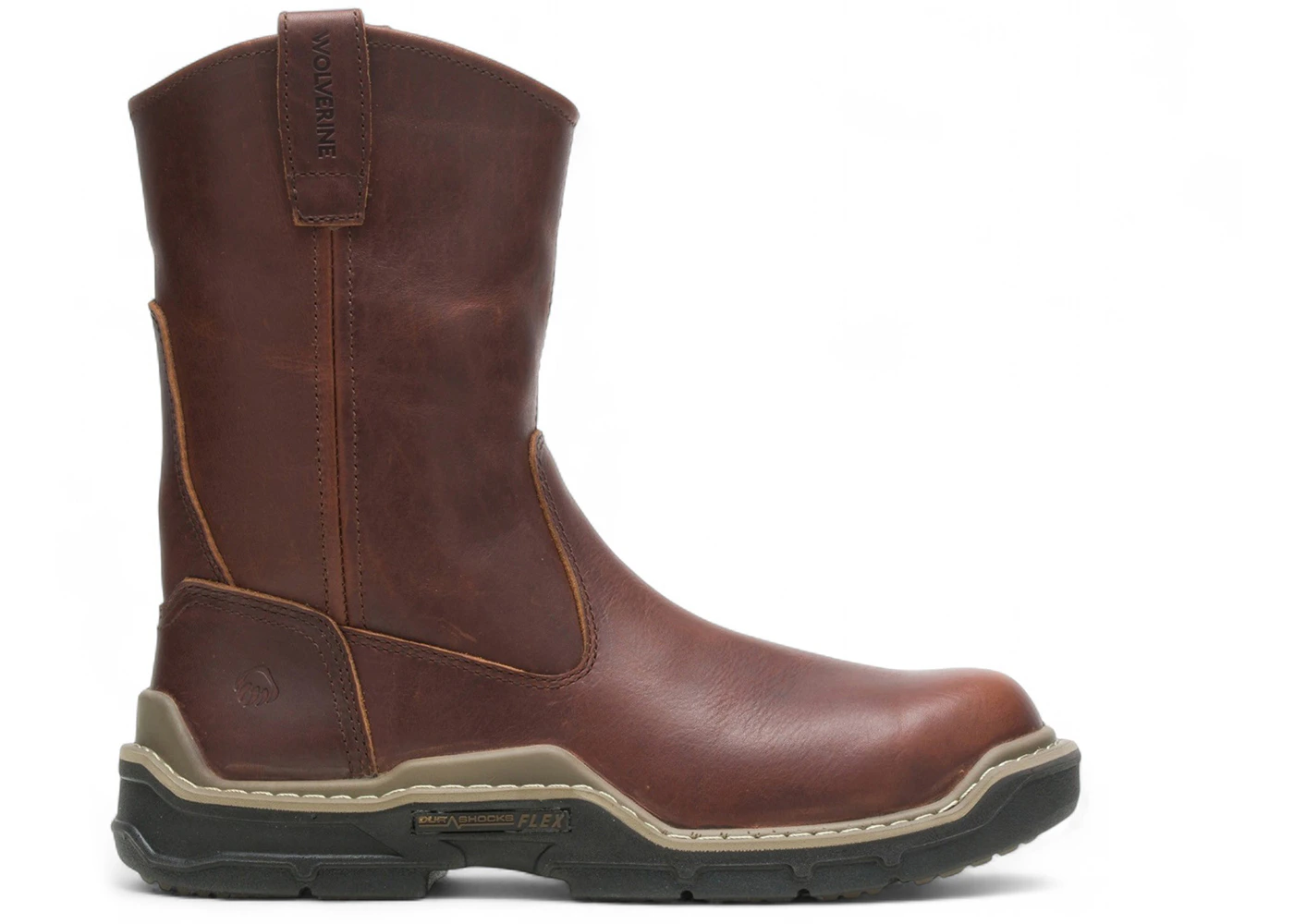 Wolverine Raider DuraShocks 10" Soft Toe Boot Brown
