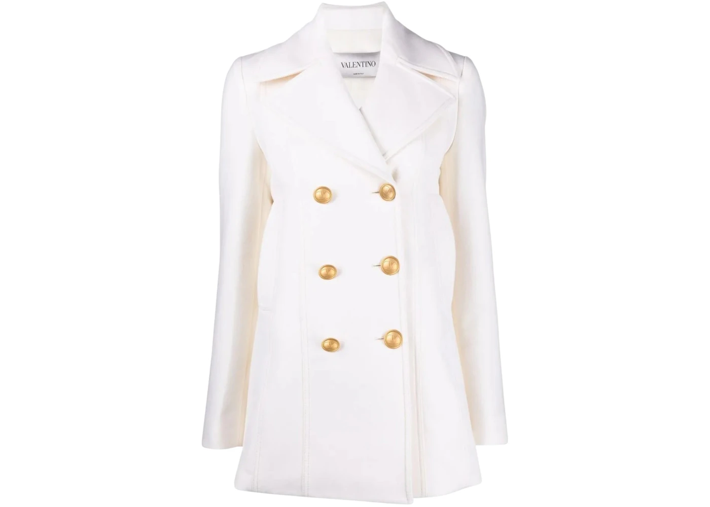 Valentino Women's Garavani Double-Breasted Jacket Ivory