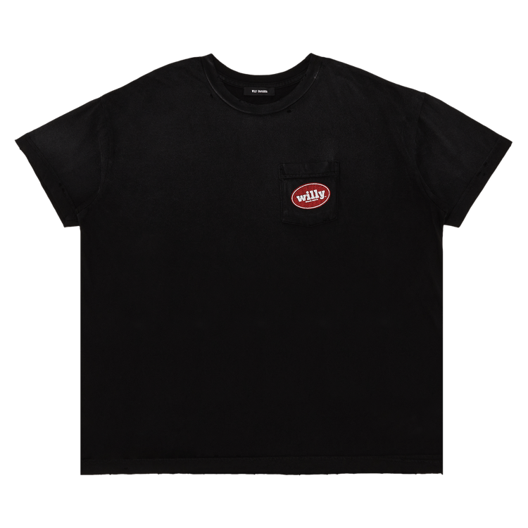Willy Chavarria Chorizo Destroyed Easy Tee 'Washed Black'