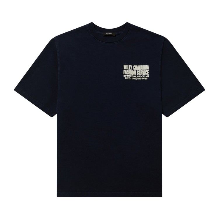 Willy Chavarria Fashion Services Standard Tee 'Peacoat'