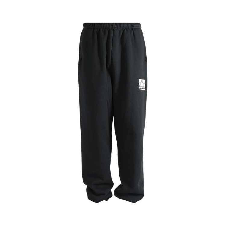 Willy Chavarria Fashion Services Buffalo Sweatpant 'Black Beauty'