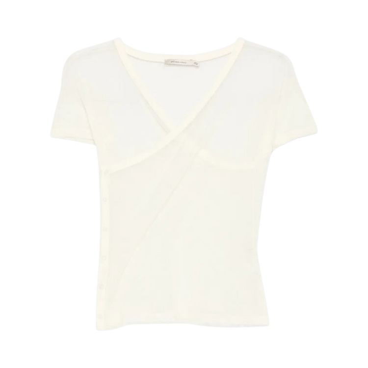 Paloma Wool Olimpia Mesh Top 'Pale Yellow'