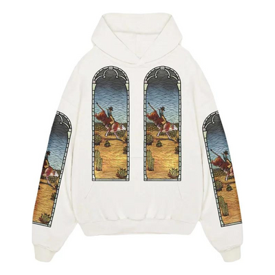 Who Decides War x EST Gee Stained Glass Hoodie 'White'
