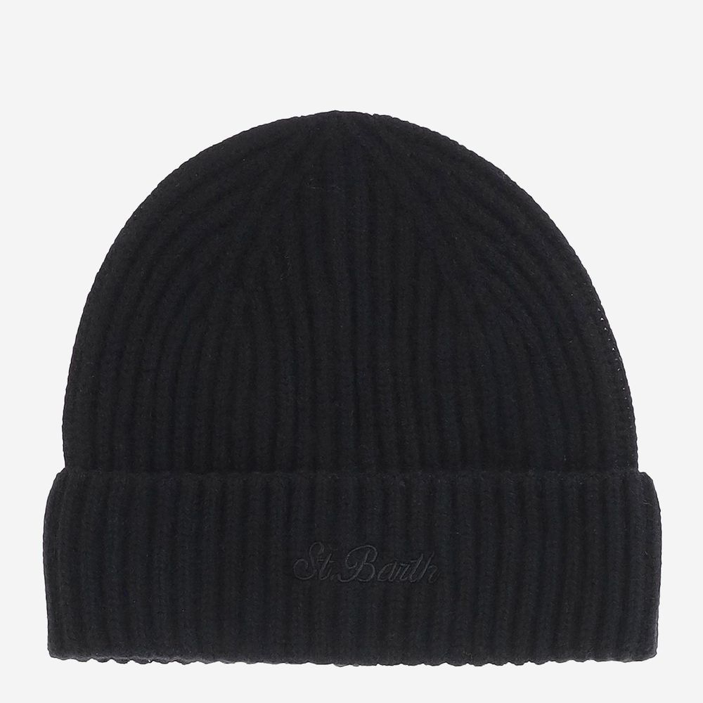 Mc2 Saint Barth Ribbed Turn-Up Beanie Hat