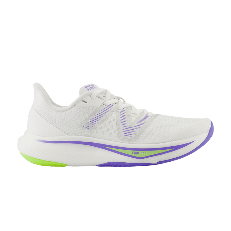 New Balance Wmns FuelCell Rebel v3 Wide 'White Electric Indigo'