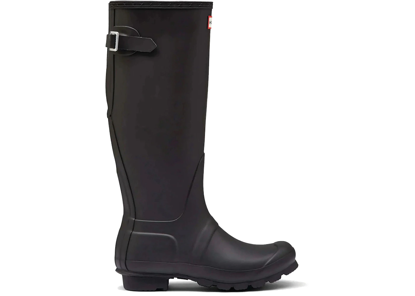 Hunter Original Back Adjustable Tall Rain Boots Black (Women's)