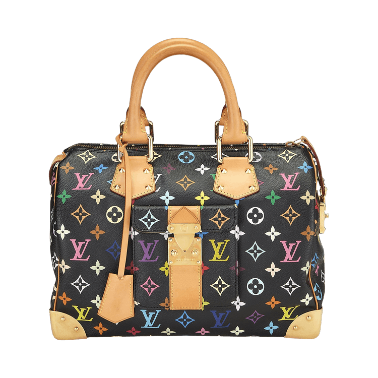 Wgaca Louis Vuitton Monogram Multicolor Speedy 30 'White'