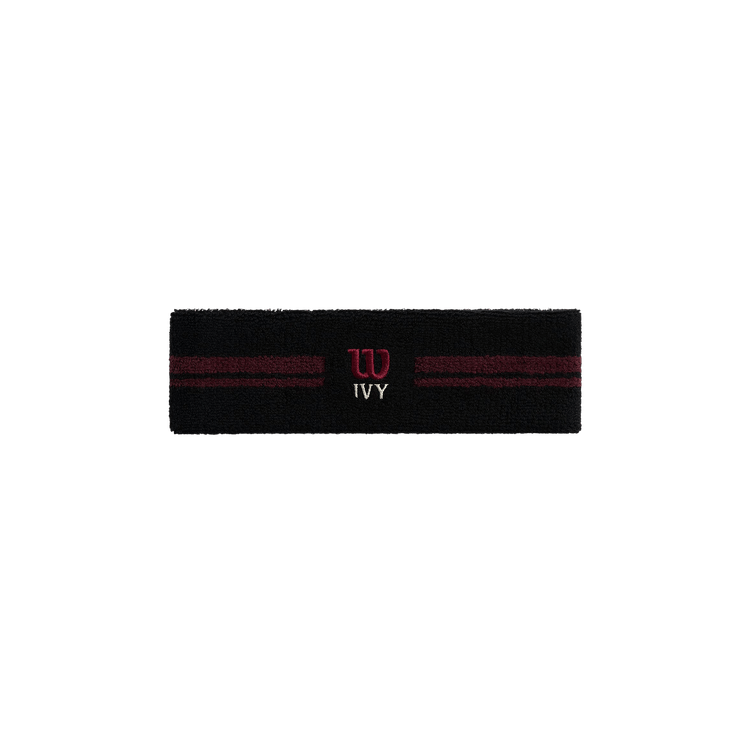 Kith Ivy For Wilson Terry Stripe Headband 'Black'