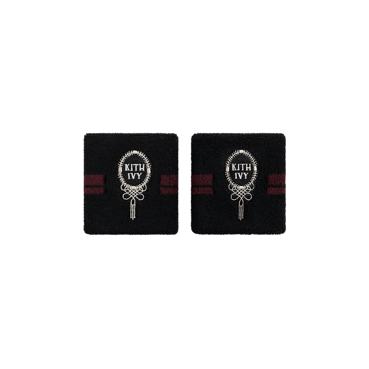 Kith Ivy For Wilson Terry Stripe Wristbands 'Black'
