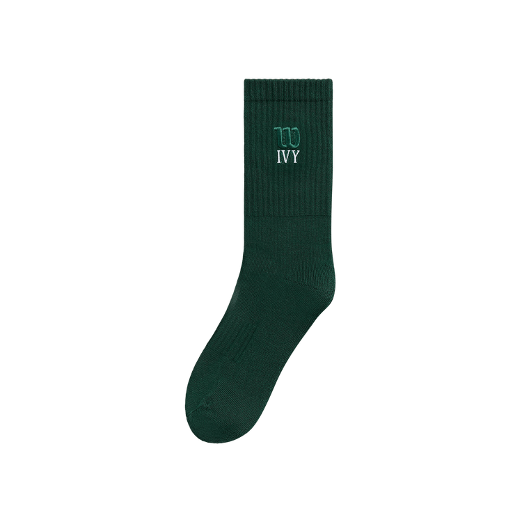 Kith Ivy For Wilson Logo Crew Socks 'Ivy Green'