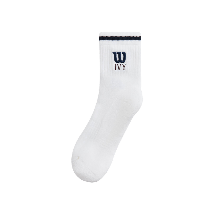 Kith Ivy For Wilson Quarter Top Socks 'White / Port Royal'